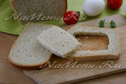 Бъркани яйца с хляба, рецептата за закуска