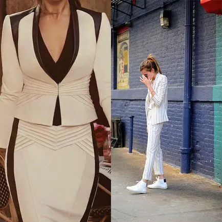 Жените Бизнес и офис подхожда бяло 2017 фото изображения панталон и пола