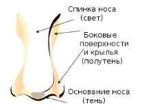 Корекция на брадичката и носа грим