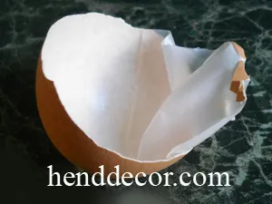 Craquelure a tojáshéj - egy kaleidoszkóp dekoráció