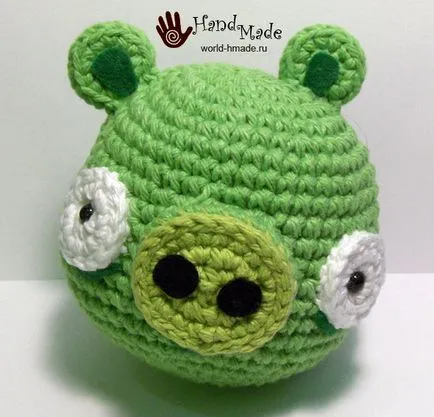 Angry păsări în tehnica amigurumi