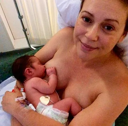 Alyssa Milano először napvilágra egy lánya, hello! Oroszország