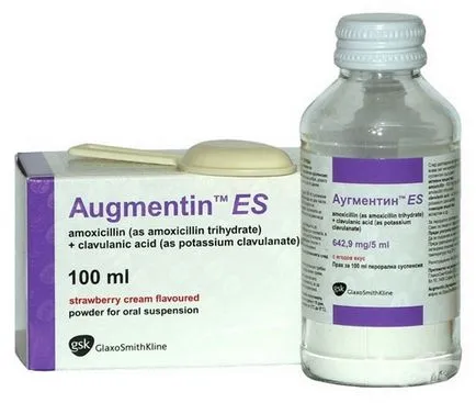 angina Augmentin modul de aplicare