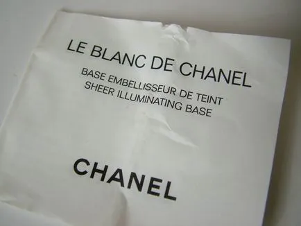 B - fehér és isteni alap smink le blanc de Chanel és a visszajelzést, hogy hangot folyadék les