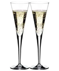 Чаши за шампанско - чаши за вино за пенливо вино - Crystal и стъкло Фото