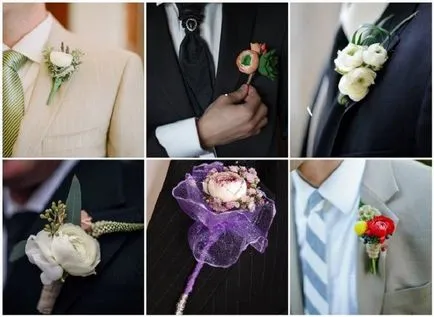 Boutonniere de flori, un atribut indispensabil al miresei