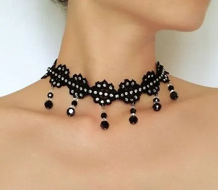 Chokers nyakon típusok, példák és ötletek