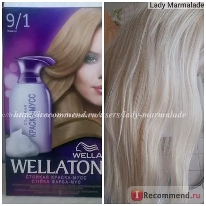 Paint-мус коса Wella wellaton - «обърна друга страница в дневника си около 9