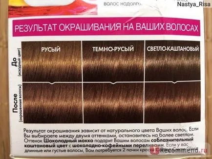 vopsea de par l oreal turnare Creme luciu - «când este păcat să-și piardă culoarea lor, dar doriți să fie vopsite