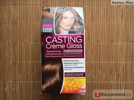 vopsea de par l oreal turnare Creme luciu - «când este păcat să-și piardă culoarea lor, dar doriți să fie vopsite