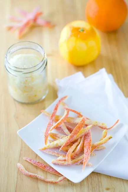 Zaharisite coaja de portocala - alimente delicioase