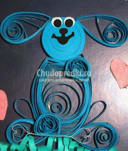 Gyermekek Quilling kézműves