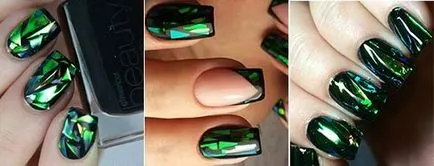 Nail Design de sticlă spartă