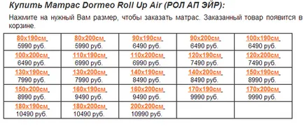 Dormeo roll up EIR - matrac - milyen vélemények, ár, amiből készül a