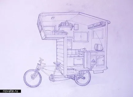 Casa pe o bicicletă