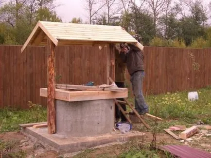 la bine cu propriile sale mâini un pas casă cu pas instrucțiunile (fotografii și desene)