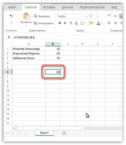 Excel bemutató