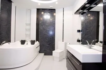 Photo tervez kombinált fürdőszoba, variánsai stílusok, színek, tippeket elrendezése