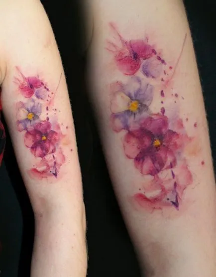 Fotografii și semnificația violet tatuaje