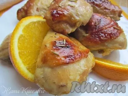 Csirke mézes-gyömbéres pác naranccsal - a recept egy fotó