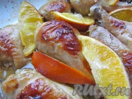 Csirke mézes-gyömbéres pác naranccsal - a recept egy fotó