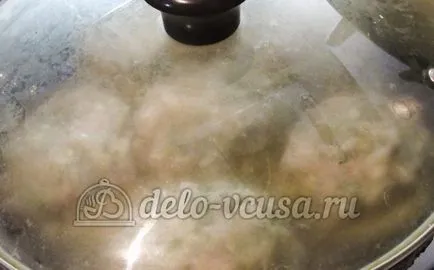 Гнездото на паста с пиле рецепта със снимка - стъпка по стъпка готвене тестени изделия с мляно пилешко