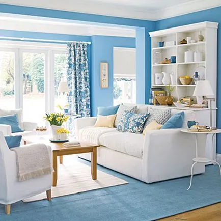 camera de zi Albastru, design interior, fotografie, culoare, culori, toate proiectarea și întreținerea casei