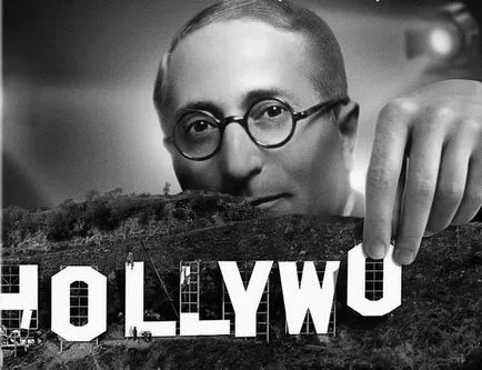 A történelem Hollywood, mint egy stúdióban felállított mozi