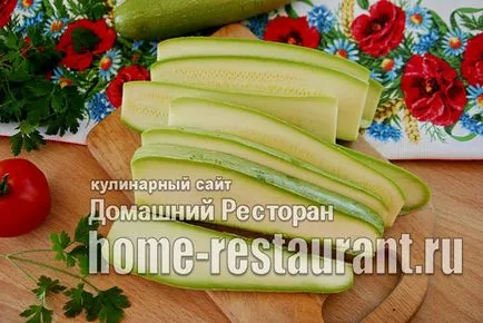 Zucchini pe gratar pe gratar - restaurant acasă