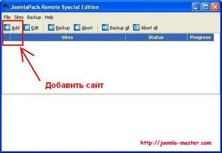 Joomlapack távoli