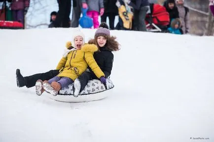 Cum de a fotografia copilul pe un deal cu zăpadă