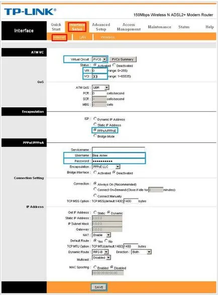 Как да конфигурирате ADSL модем Rostelecom г линк 2640u на с WiFi