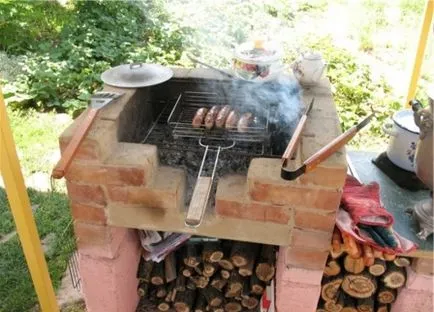 Cum de a construi un grătar în țară cu propriile lor mâini, fotografii