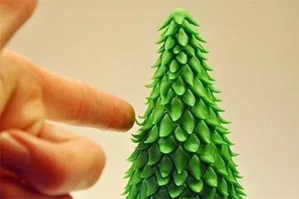 Cum sa faci un pom de Crăciun din lut cu instrucțiunile sale mâini foto și tutoriale video