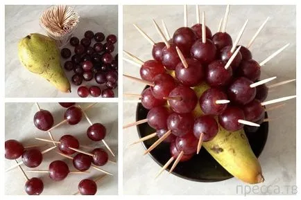 Hogyan készítsünk egy sündisznó gyümölcs