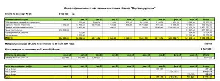 Cum de a crea un raport de management în construcția (sau altă unitate de producție) - un cont