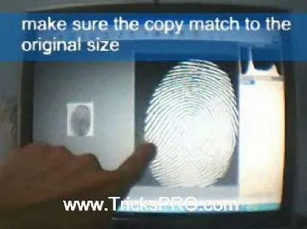 Както и в двата профила, за да заблудят пръстови отпечатъци система за разпознаване