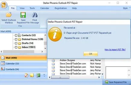 Как да се възстанови изтрити бележки от PST файлове в Outlook 2010