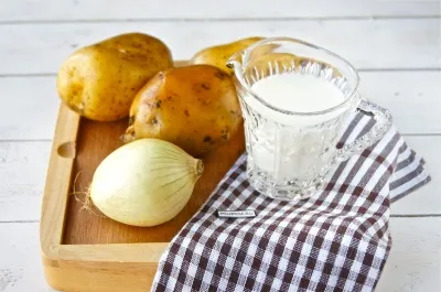 Картофено пюре с лук - стъпка по стъпка рецепта за това как да се готви със снимки