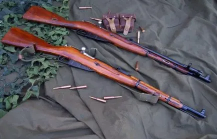 Karabély Mosin (trehlineyka) műszaki, kaliberű puska