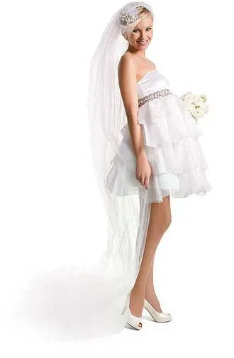 Кратко сватбени рокли модни опции
