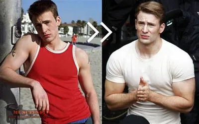 Chris Evans Captain America Workout, musclesfit