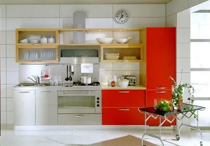 Gyönyörű bútor a konyhában - fénykép ötletek