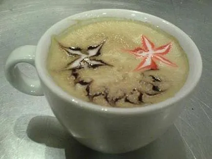 Gyönyörű fotó-képek kávé, latte art - tisztességes iparos - kézzel készített, kézzel készített