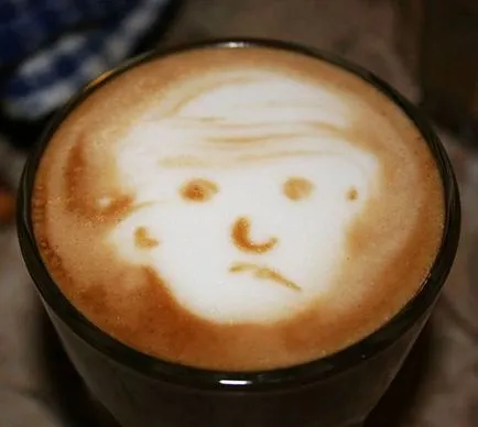 Gyönyörű fotó-képek kávé, latte art - tisztességes iparos - kézzel készített, kézzel készített