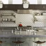 Кухня, мансарден стил интериорен дизайн снимки на готови проекти