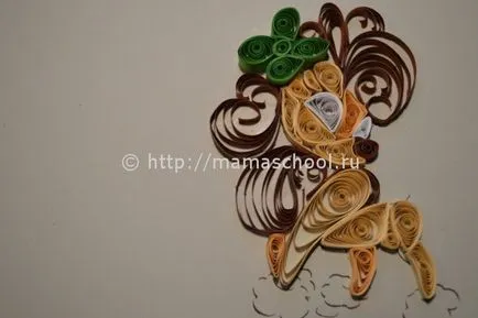 Quilling câine de master-class pas cu pas