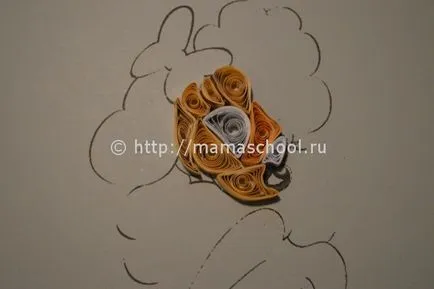 Quilling câine de master-class pas cu pas