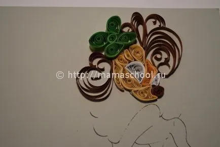 Quilling câine de master-class pas cu pas