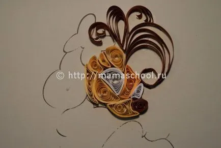 Quilling câine de master-class pas cu pas